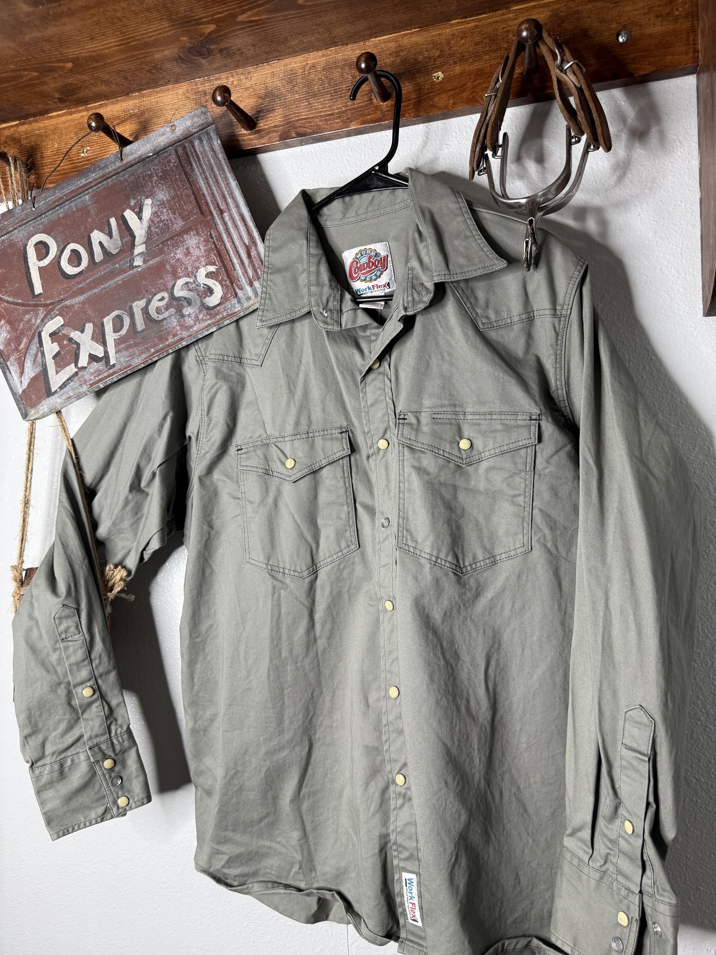 Vintage Cowboy Workwear Pearl Snap Shirt