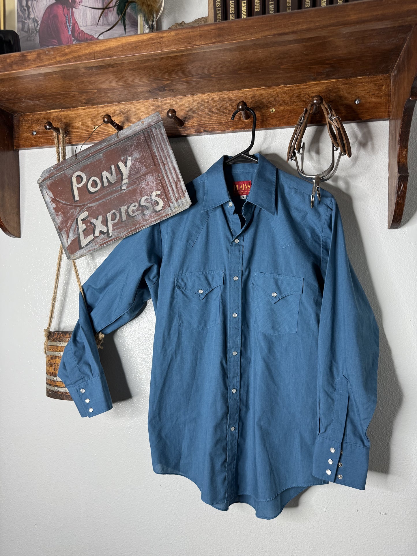 Vintage Plains Western Wear Pearl Snap Shirt