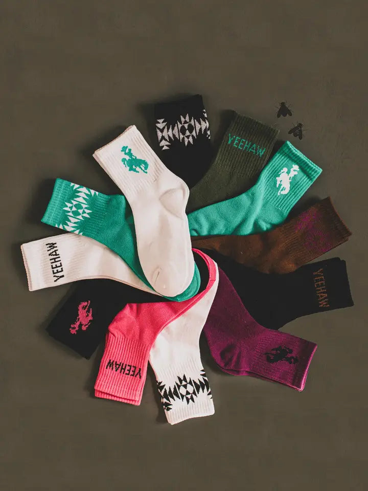 Sock Em Silly Western Socks - POP