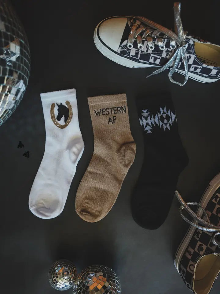 Sock Em Silly Western Socks - WESTERN AF
