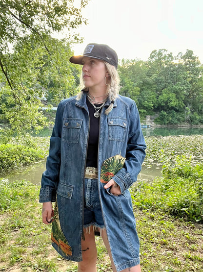 All Clucked Up - Vintage Eddie Bauer Denim Rooster Jacket