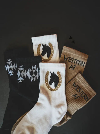 Sock Em Silly Western Socks