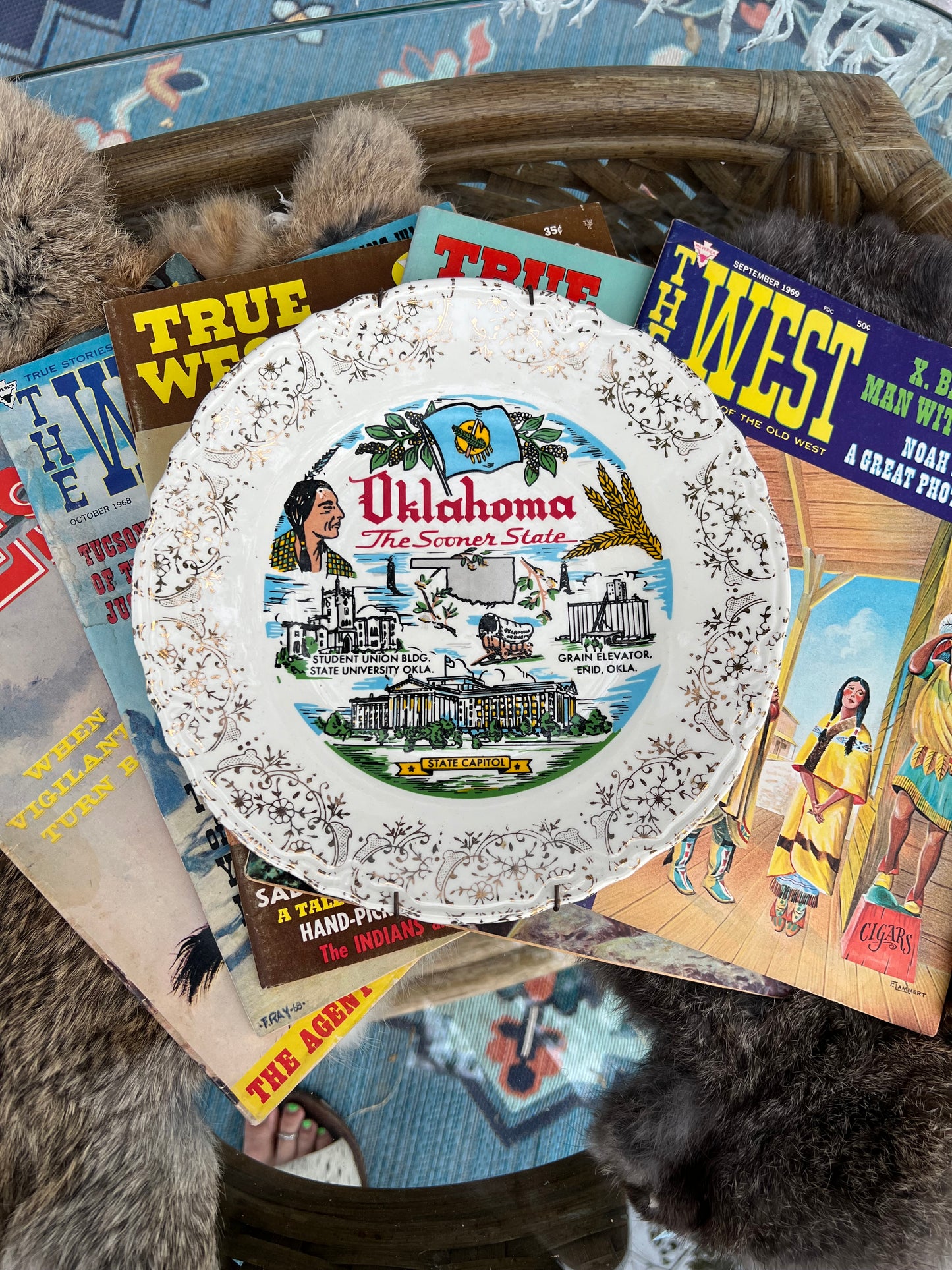 Oklahoma Vintage Collector’s Plate