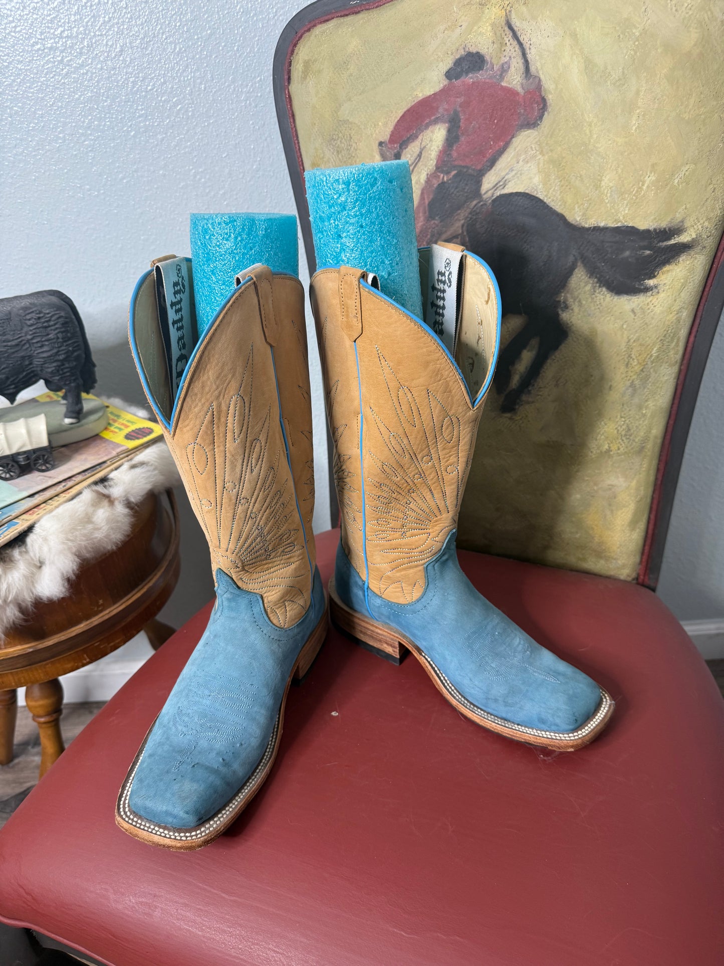 Limited Edition Anderson Bean Bootdaddy Collection Electric Blue Boots