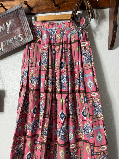 Home on the Range - Vintage Southwestern Wrap Skirt