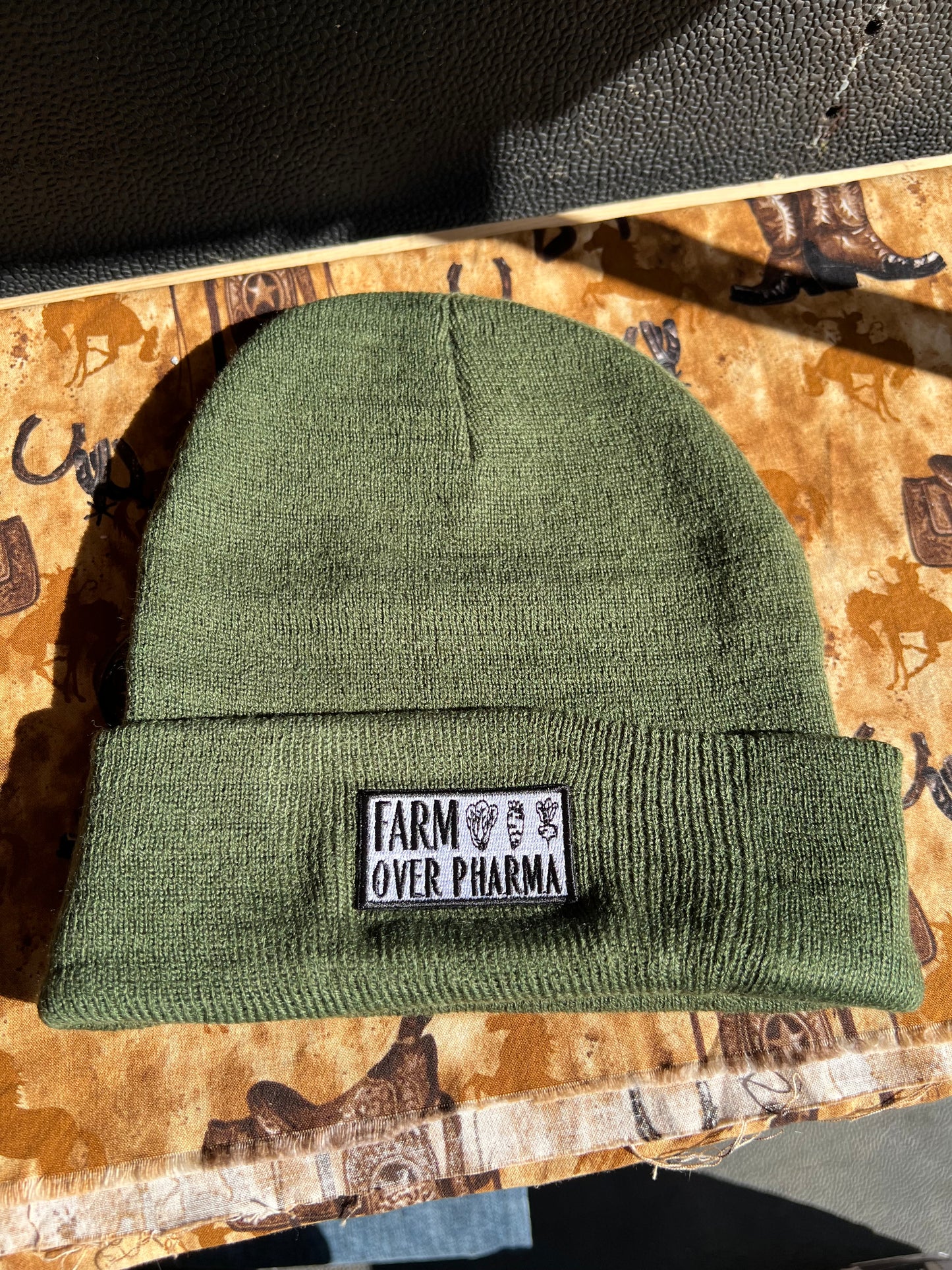 Farm Over Pharma - Patch Beanie