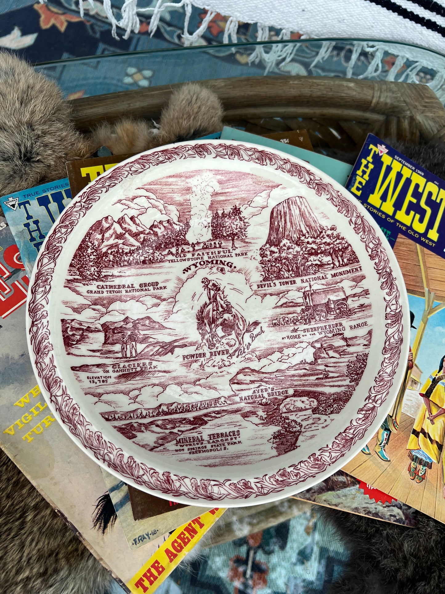 Wyoming Vintage Collector’s Plate