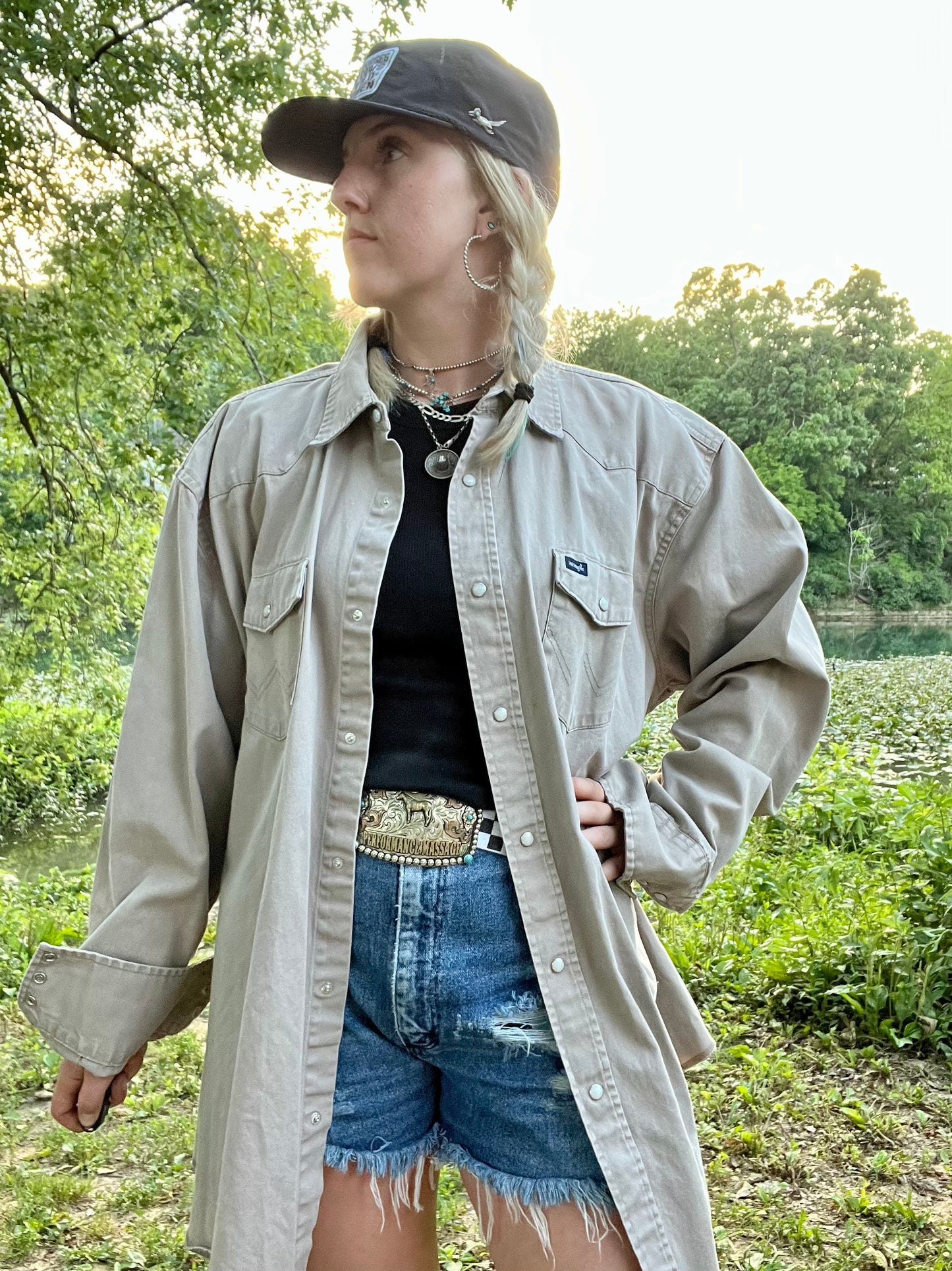 Vintage Wrangler Pearl Snap