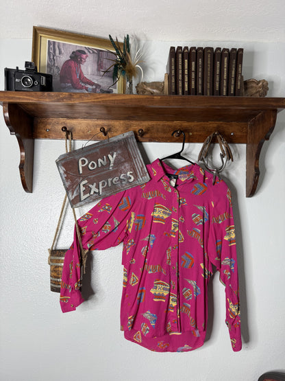 Vintage Rocky Mountain Button-Up Shirt