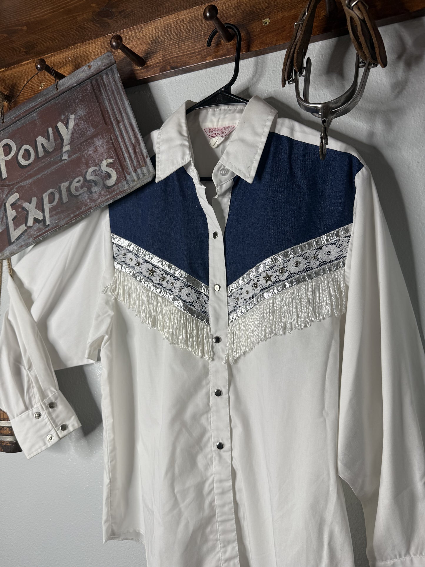 Vintage H Bar C Pearl Snap Shirt