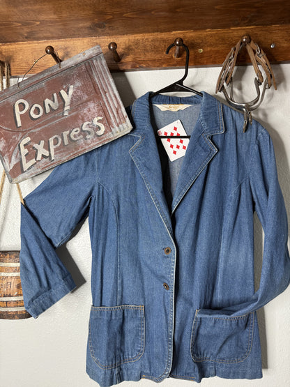 Vintage Country Craft Denim Blazer