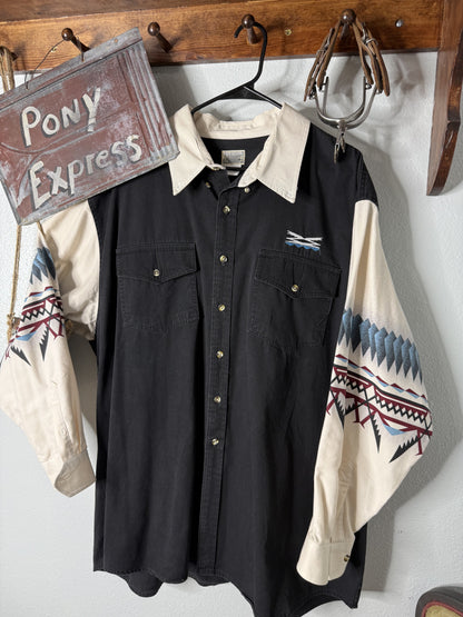 Vintage Express Rider Button-Up Shirt