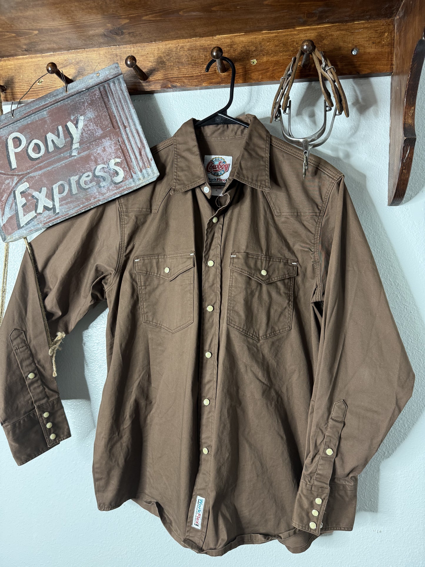 Vintage Cowboy Workwear Pearl Snap Shirt