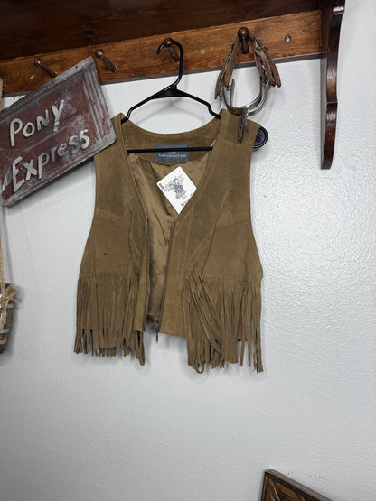 Vintage Fringed Leather Vest