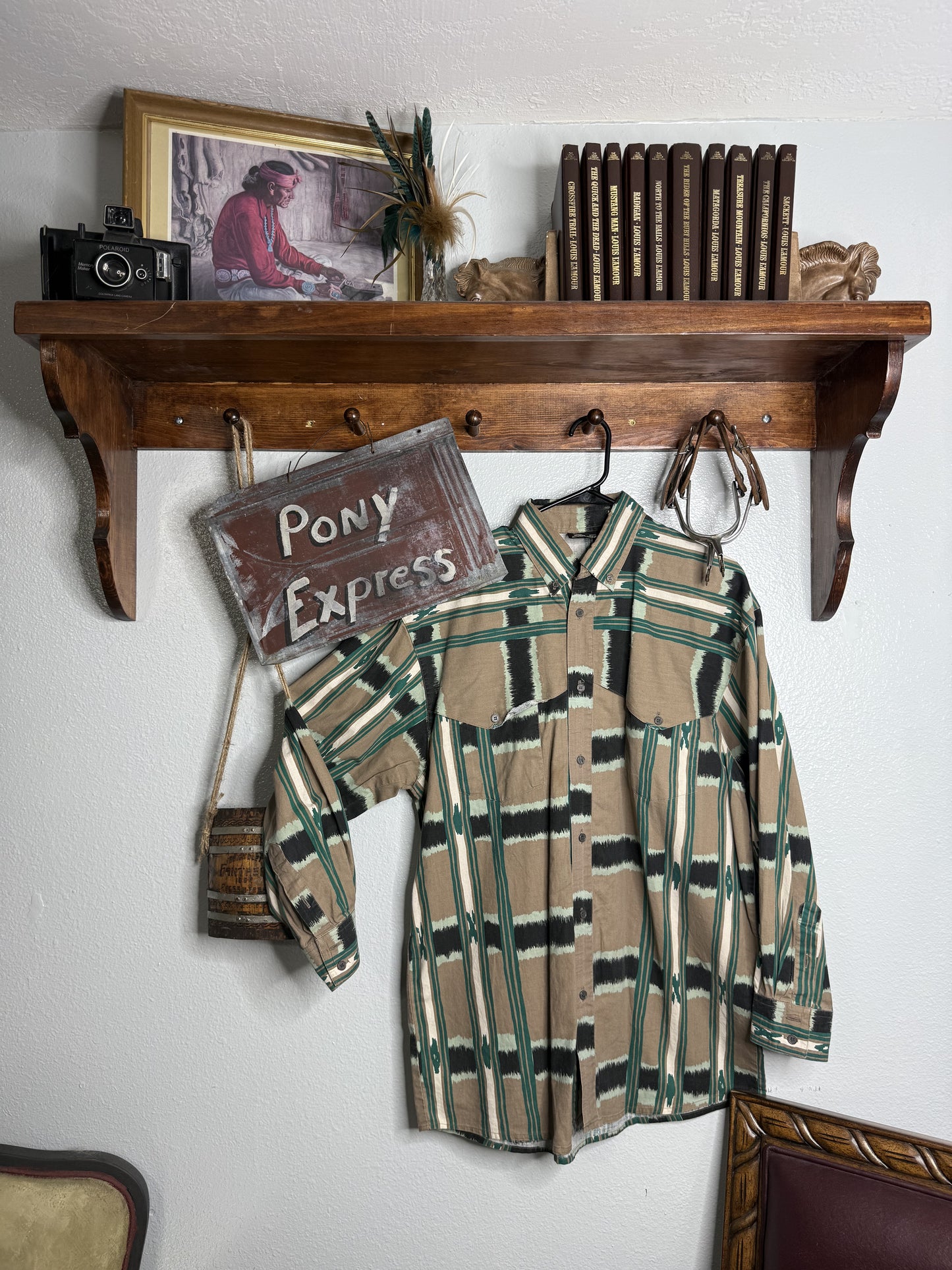 Vintage Western Signatures Button-Up Shirt