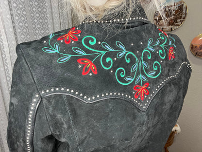 Oklahoma Smokeshow - Cripple Creek Genuine Leather Embroidered Blazer